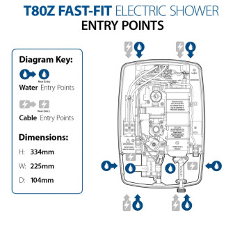 Triton Fast Fit Electric Shower 8.5KW