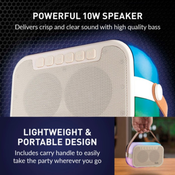 Itek Portable Bluetooth Speaker With 2 Microphones USB AUX and TF cards