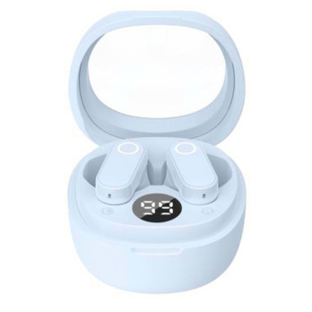 Itek TWS Earbuds With LED Display & Case Blue