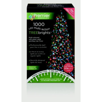 Premier 1000 LED Multi Action Treebrights With Timer Multi/Green