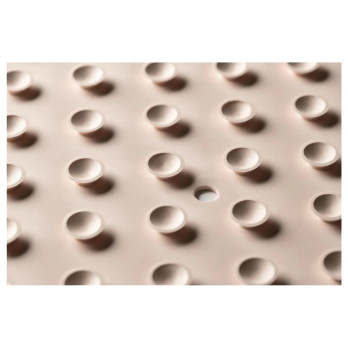 Croydex Basics Rubber Bath Mat Beige