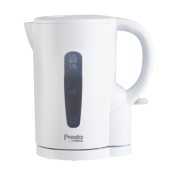 Tower Presto 1.7L Electric Kettle White 2200w makes up to 7 cups from one fill