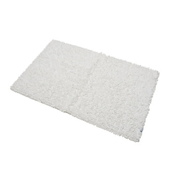 Croydex White Cotton Bathroom Mat Textile Bath Mats/White