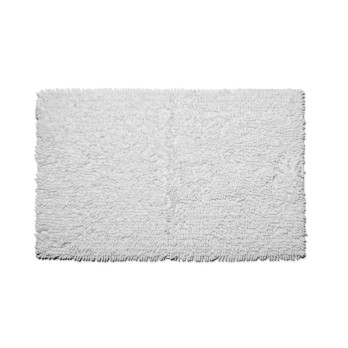 Croydex White Cotton Bathroom Mat Textile Bath Mats/White