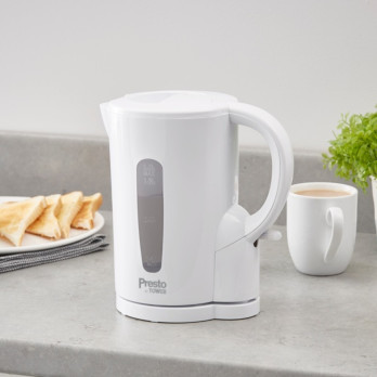 Tower Presto 1.7L Electric Kettle White 2200w makes up to 7 cups from one fill