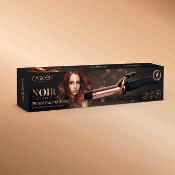 Carmen Noir 11 Curling Tong 25mm Black