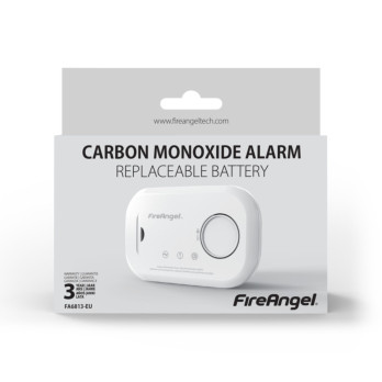 FireAngel Carbon Monoxide Alarm alerts you when CO levels are dangerous with Replaceable Battery