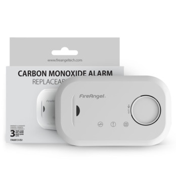 FireAngel Carbon Monoxide Alarm alerts you when CO levels are dangerous with Replaceable Battery