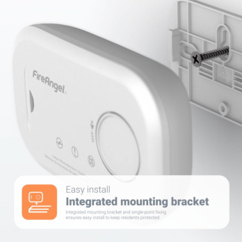 FireAngel Carbon Monoxide Alarm alerts you when CO levels are dangerous with Replaceable Battery