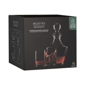 Ravenhead Selected 1L Decanter & 2 37cl Mixer