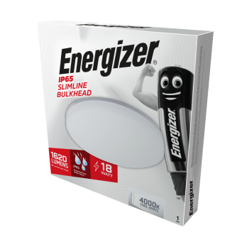 Energizer IP54 Slimline Bulkhead Cool White 18w