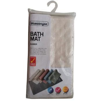 Blue Canyon Rubber Bath Mat 34x74 strong grip non slip adds style and colour to the bath