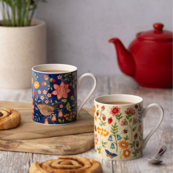 Price & Kensington Wild Flower Fine China Mug 380ml