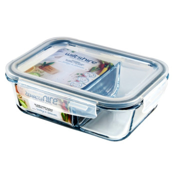 Wiltshire Rectangular Glass Food Container 1000ml capacity