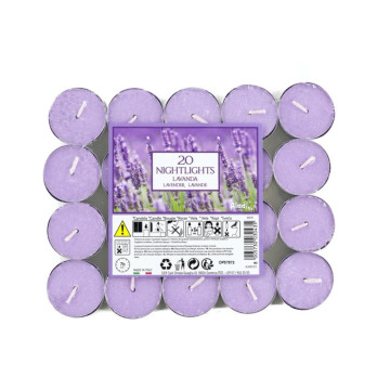 Aladino 7 Hour Nightlights Pack 20 Lavender fragrance floral aroma