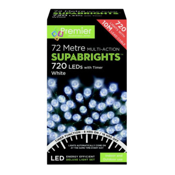 Premier 720 LED Multi Action Supabrights With Timer White/Green