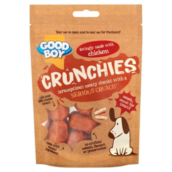 Crunchies Chicken irresistible treats for dogs, featuring a satisfying crunch