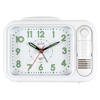 Acctim Sonnet Bell Alarm Clock White