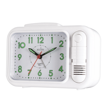 Acctim Sonnet Bell Alarm Clock White