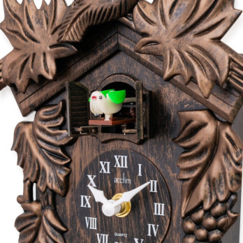 Hamburg Cuckoo Clock Antique Bronze quartz pendulum movement