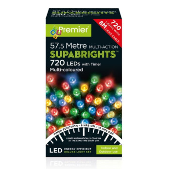 Premier 720 LED Multi Action Supabrights With Timer Multi/Green