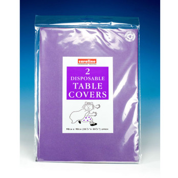 Caroline Square Paper Tablecovers 90cm Purple