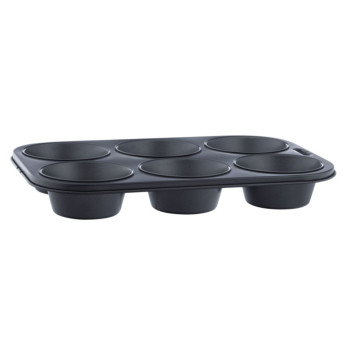 I-Bake Deep Muffin Pan 6 Cup Non stick Dish washer safe