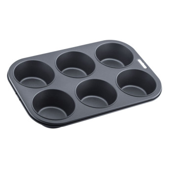 I-Bake Deep Muffin Pan 6 Cup Non stick Dish washer safe