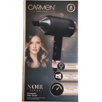 Carmen Noir 11 Pro Hair Dryer Black