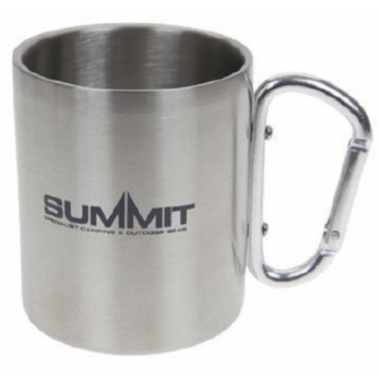 Summit Carabiner Handled Mug 300ml Stainless Steel double-walled construction