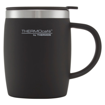 Thermos Thermocafe Soft Touch Desk Mug Black 450ml