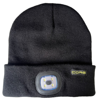 Core Rechargeable LED Beanie Hat Black