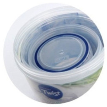 Lock & Lock Round Twist 560ml food storage container Screw lid