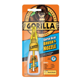 Gorilla Super Glue Brush & Nozzle 12g