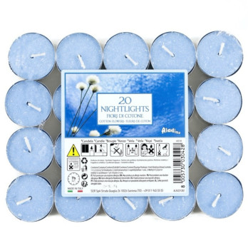 Aladino 7 Hour Nightlights Pack 20 Cotton Flower