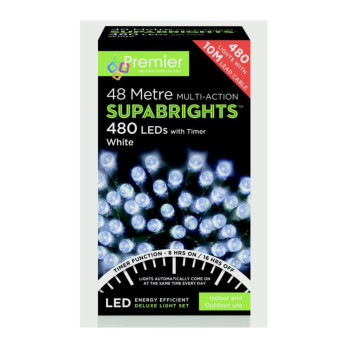 Premier 480 LED Multi Action Supabrights With Timer White/Green