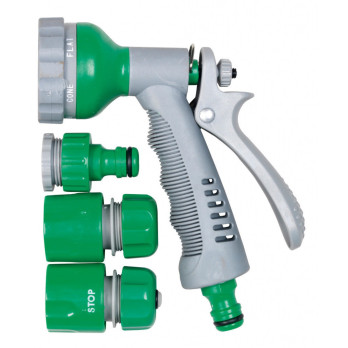 SupaGarden Spray Gun Set 6 Pattern spray gun Adjustable Nozzle