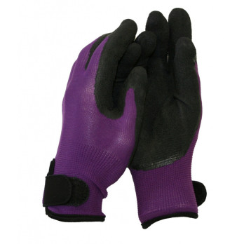 Town & Country Weedmaster Plus Gloves Plum Small Stretchy breathable fastening strap