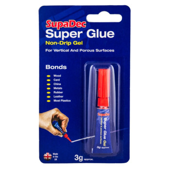 SupaDec Super Glue 3g Non Drip Gel