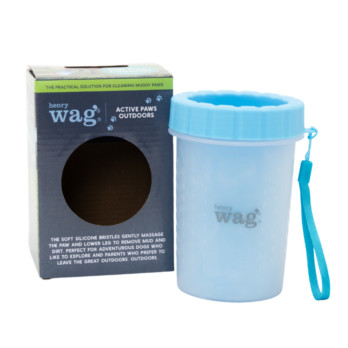 Henry Wag Pet Paw Cleaner Robust plastic outer shell Soft silicone bristles