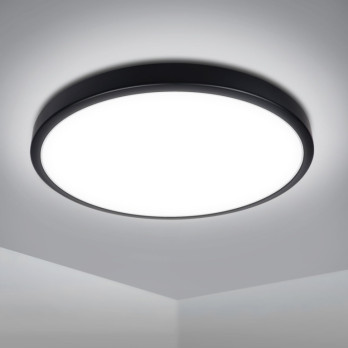 Extrastar 18W LED Bathroom Ceiling Light Black