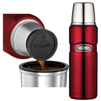 Thermos Stainless Steel King Flask 470ml Red