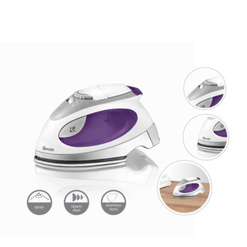 Swan Travel Iron With Pouch Purple 900W 100ml capacity warm-up indicator light