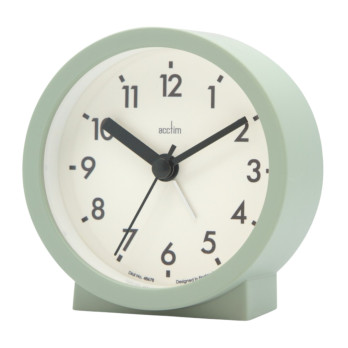 Gaby Alarm Clock With Snooze & light Cool Mint