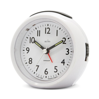 Grace Non Ticking Alarm Clock White