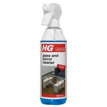 HG Glass & Mirror Spray 500ml cleaner removes grease and dirt