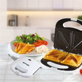 Daewoo Sandwich Toaster 2 Portion durable non-stick coating power and cook ready light