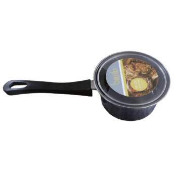 Basiks Carbon Steel Saucepan And Lid 14cm