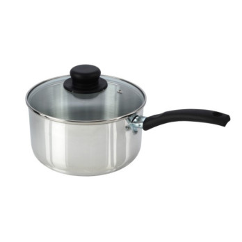 Mtk Housewares Sauce Pan & Glass Lid 15cm