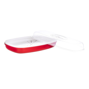 Easy Cook Pendeford Fish Steamer Red Microwave & dishwasher safe